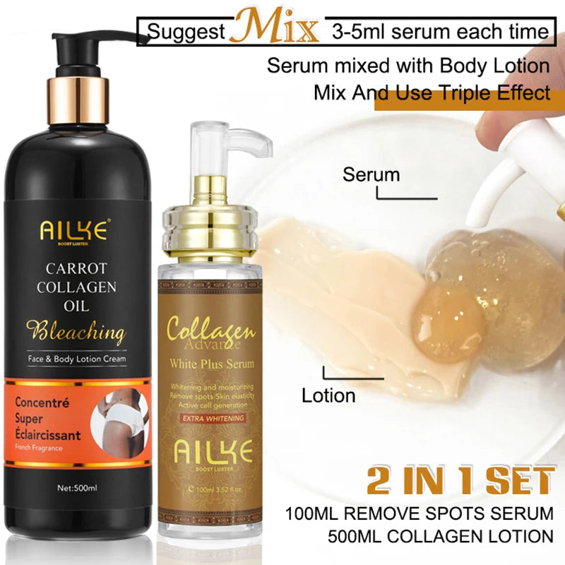 Organic Collagen, Skin Lightening Body Serum