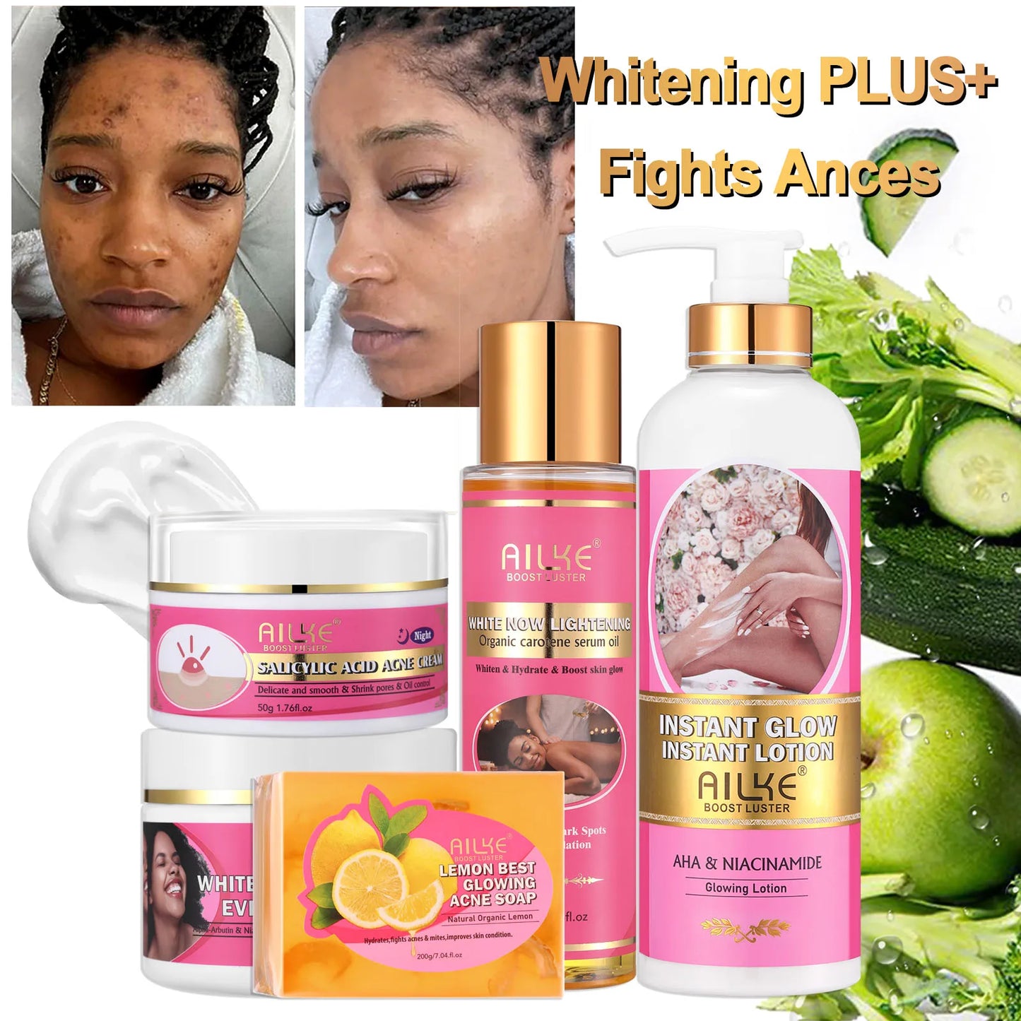Skin Whitening Anti Wrinkle Set