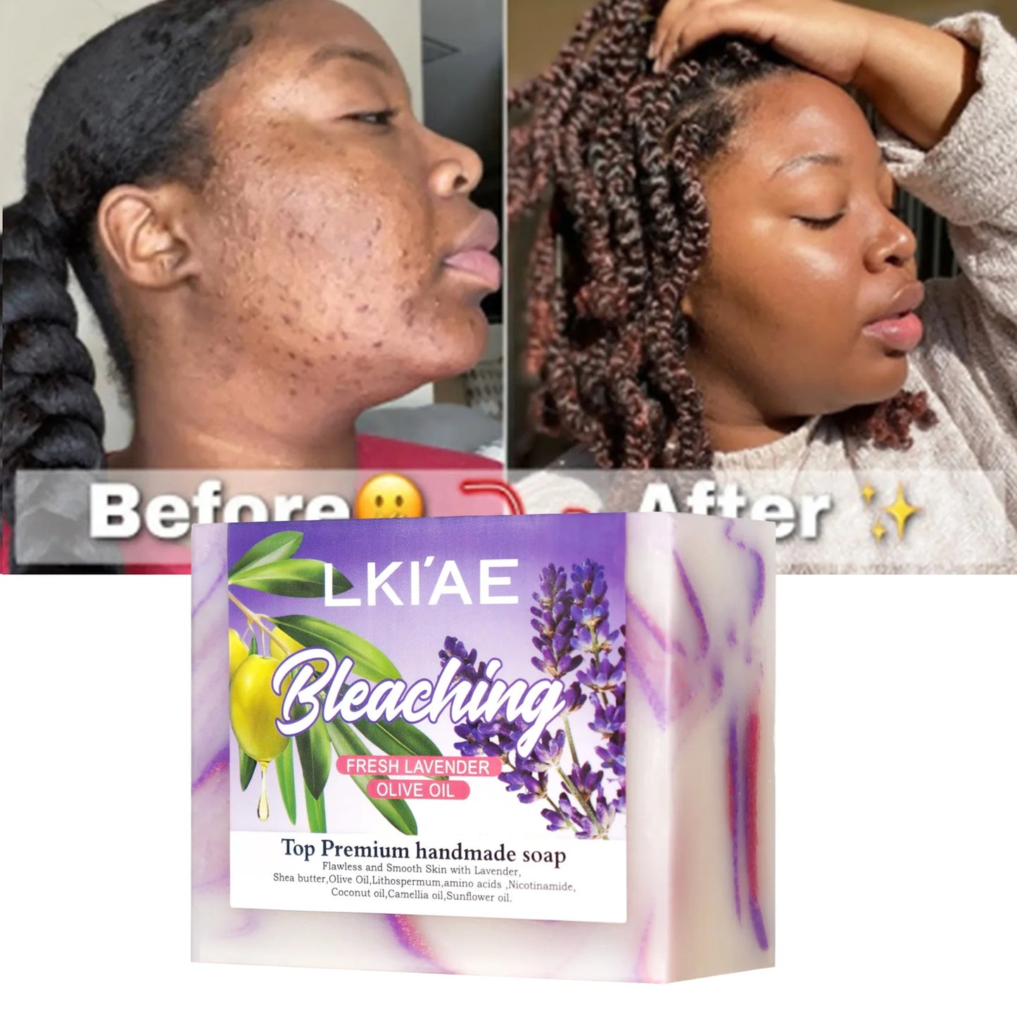 Natural Fresh Lavender Oil Soap Bar