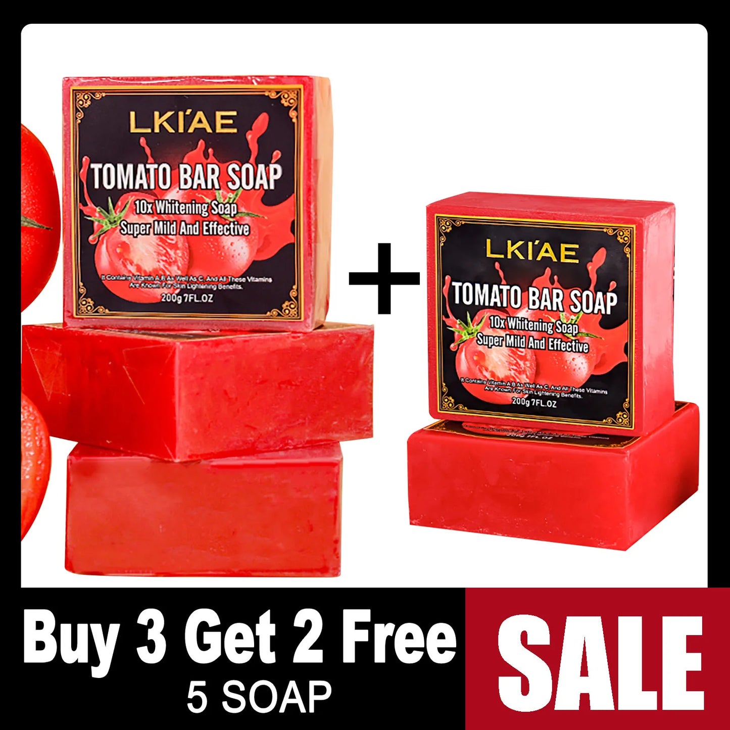 Ultra Lightening Natural Bath Tomato Soap