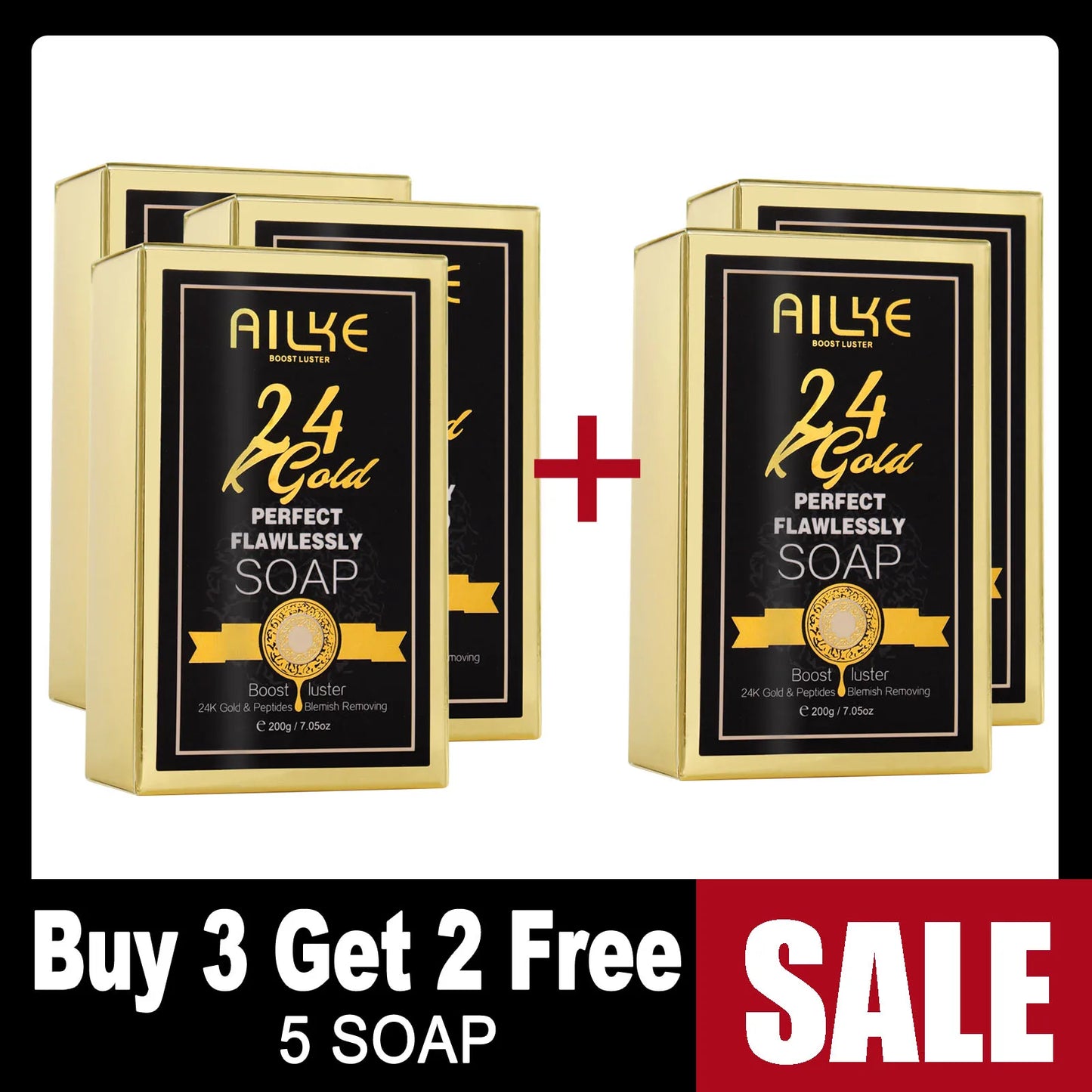 24k Gold Foil Whitening Soap